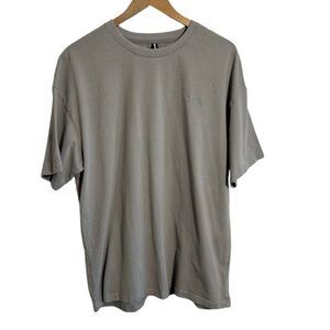 COMFRT Mens T Shirt S Gray Short Sleeve 100% Cotton Crewneck